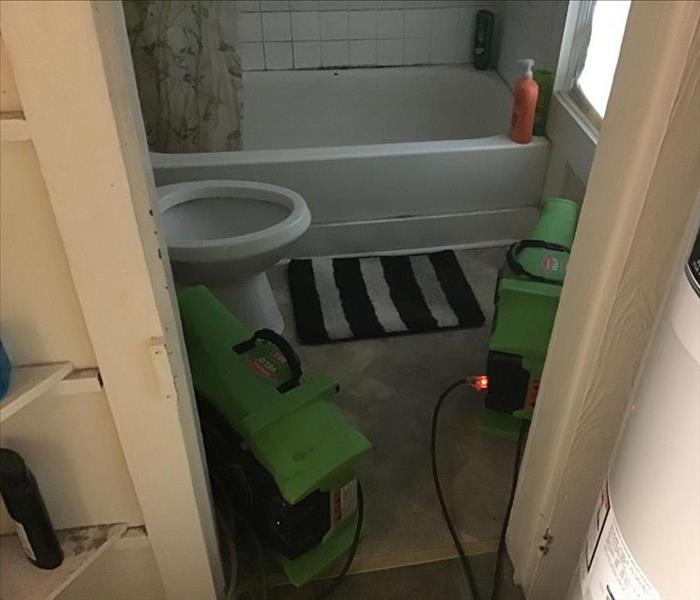 A bathtub leak in a Barrow County home.