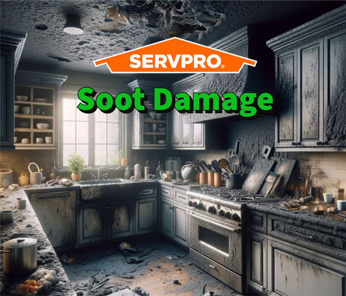 Soot damage inside a Barrow County Property.